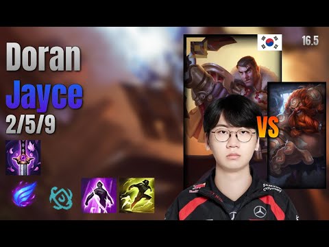 Doran Top Jayce vs Gragas lol KR solo rank Full Game 16.5 | 도란 제이스 vs 그라가스