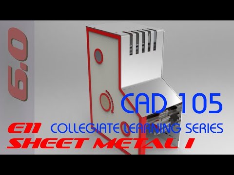 E11 Creo Parametric 6.0 - Sheet Metal I Tutorial