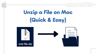 How to Unzip a File on Mac