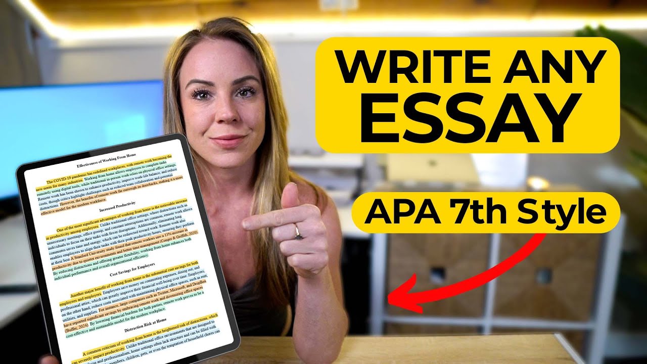 Effortlessly Write ANY Paper Using APA Formatting | Example Included