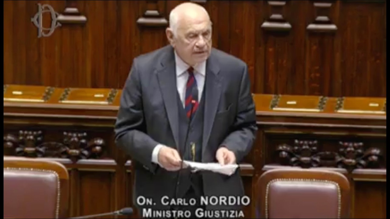 IL MINISTRO DELLA GIUSTIZIA CARLO NORDIO RISPONDE AL QUESTION TIME ALLA CAMERA DEI DEPUTATI