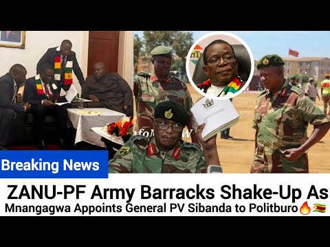 General PV Sibanda in military uniform at a ZANU-PF event