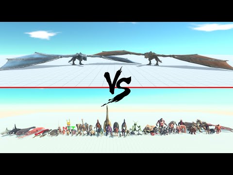 2 Dragons Vs All Units ARBS | Animal Revolt Battle Simulator