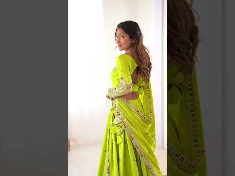 Vardan SP-11 Natural Crepe Silk Designer Wedding Lehenga Choli – product video thumbnail