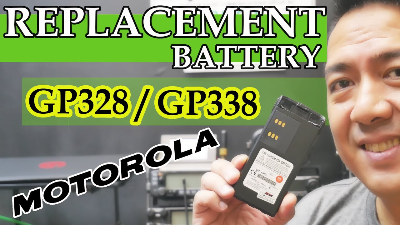 Replacement battery for Motorola GP 328 / 338
