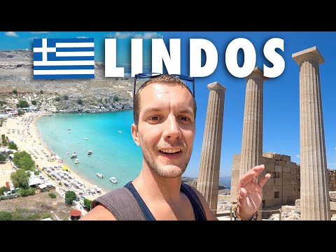 LINDOS | RHODES MOST BEAUTIFUL TOWN! 🇬🇷