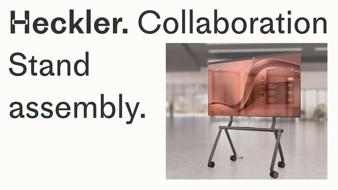 Heckler H1040 Collaboration Stand: Two Minute, Toolless Assembly Demo