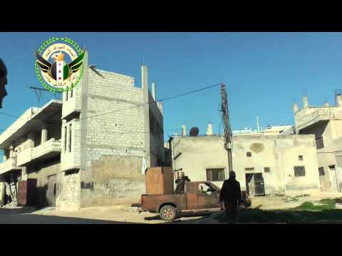 التصدي للطيران الحربي في مورك بواسطة رشاش 14 من قبل كتيبة شهداء الغدفة