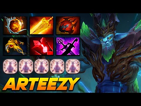 Arteezy Leshrac Hard Carry - Dota 2 Pro Gameplay [Watch & Learn]