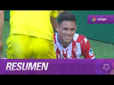 Resumen de Sporting de Gijón (2-0) Villarreal CF