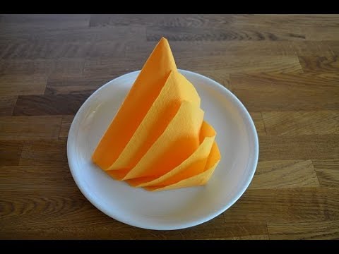 Servietten falten: 'Segelschiff' für Hochzeit + Geburtstag [W+]