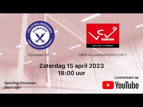 Compaen HS 1 vs. MKB Accountants/VCV HS 1, Volleybal Topdivisie Heren