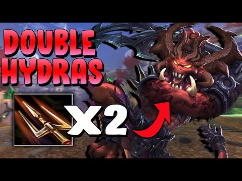 HUN BATZ PASSIVE WITH FULL POWER = CRAZY DOUBLE HYDRAS DPS! - Masters Ranked Duel - SMITE