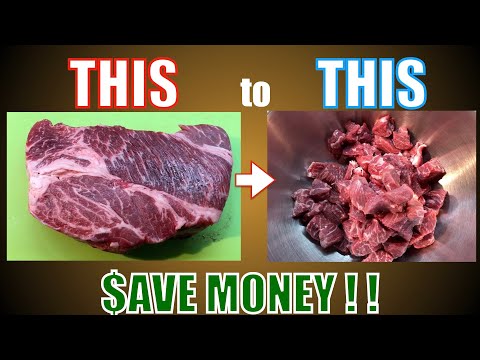 Cutting up Stew Meat (Trimming Up a Chuck Roast)