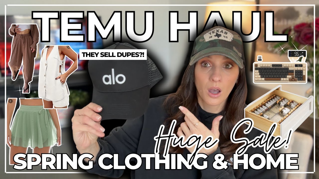 🌷 Spring Fashion Haul from Temu | Trendy & Cheap! CLOTHING, HOME & OFFICE FINDS + BIG BRAND DUPE?!