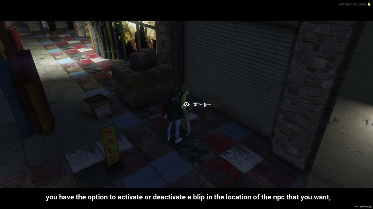 NPC Interactions and Item Selling