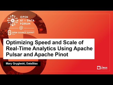 Optimizing Speed and Scale of Real-Time Analytics Using Apache Pulsar and Apache P... Mary Grygleski