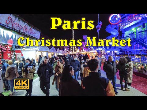 Paris Christmas Market 2021 | Noël à Paris | Paris France [4K UHD]