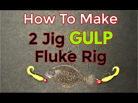 Simple 2 Jig Gulp Rig for Fluke - Flounder works great from Shore or Beach