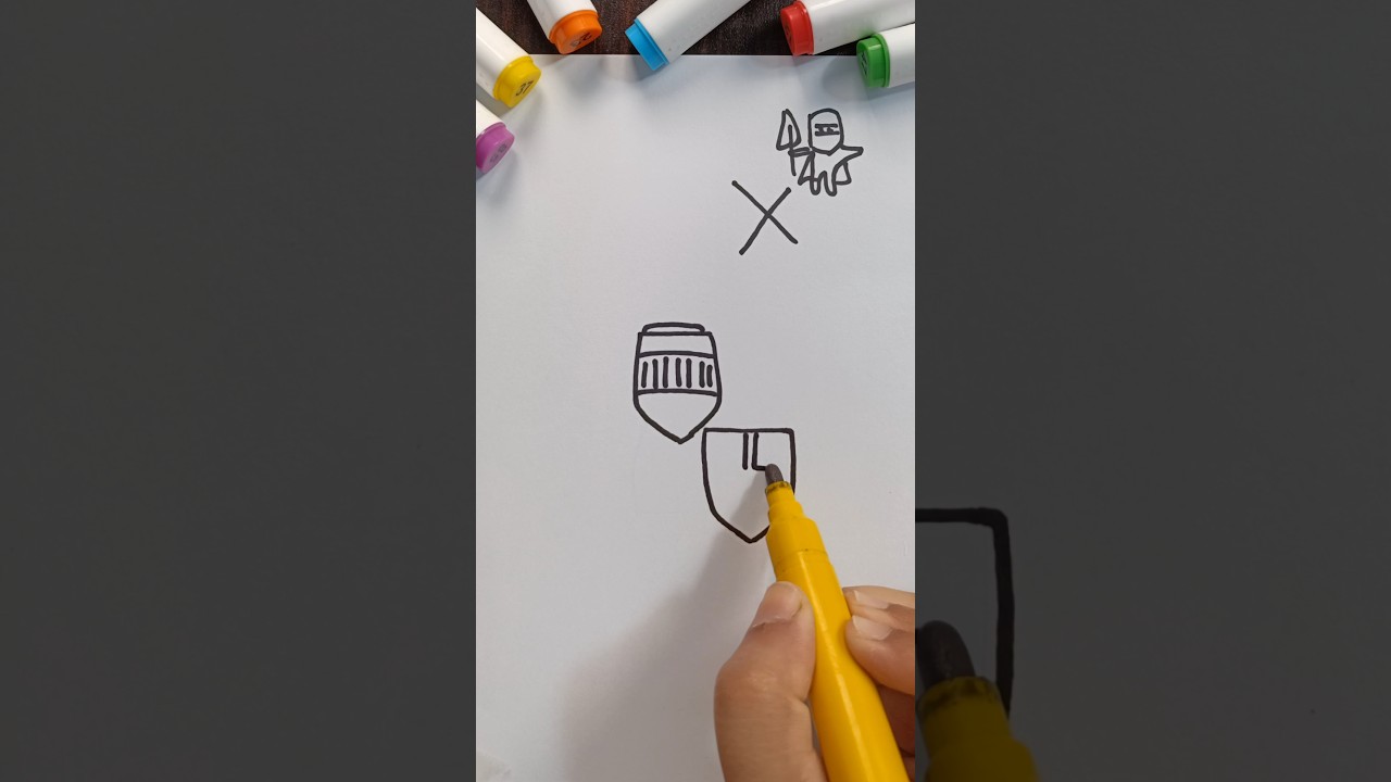 How To Draw Crusader Step by Step #shorts #shortsfeed