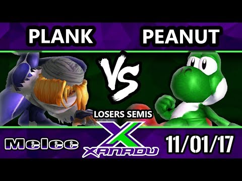 S@X 226 Melee - Peanutphobia (Yoshi) Vs. Plank (Sheik) - Smash Melee Losers Semis - SSBM