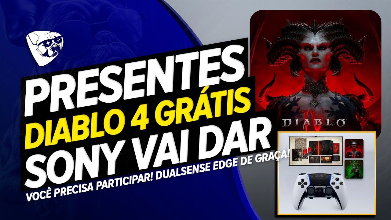 CORRE! Siony Vai DAR DIABLO 4 GRÁTIS De PRESENTE, VOCÊ PRECISA PARTICIPAR! Dualsense EDGE De GRAÇA!