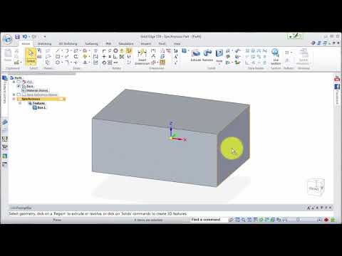 How to use roof wheel in Siemens Solid Edge (tutorial)