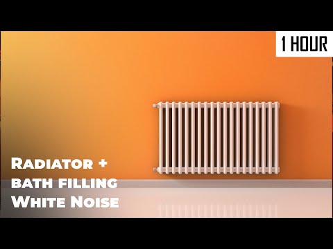 Layered Bath Filling + Radiator Sounds | 1 Hour | Black Screen | ASMR / Sleep Sounds