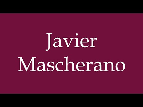 How to Pronounce ''Javier Mascherano'' Correctly in German