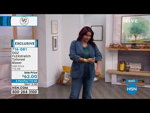 DG2 by Diane Gilman FLEXstretch Tailored Blazer