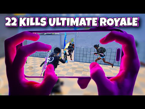 22 Kills in Ultimate Royale with HANDCAM | PUBG Mobile