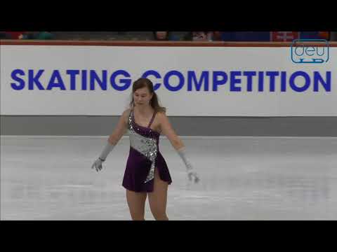 Agnieszka PASTUSIAK. Oberstdorf 2018. Bronze Ladies III A - Free Skating. 7 place