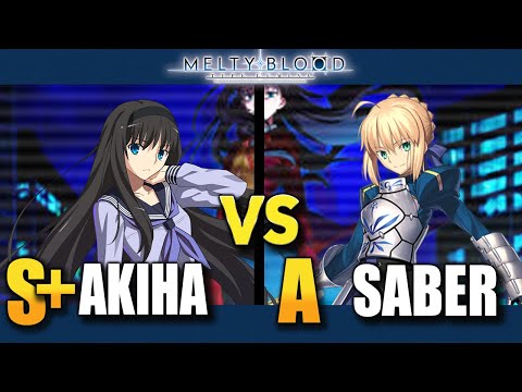 【MBTL】S+ | Akiha vs A | SABER 【MELTY BLOOD TYPE LUMINA】PC/STEAM REPLAY GAMEPLAY