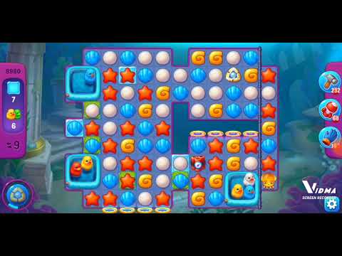 Fishdom. 8980 super hard level no boosters and diamonds. 11 moves