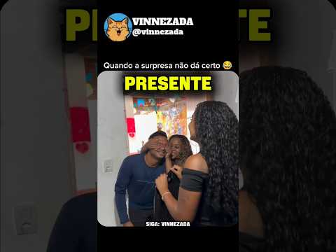 Quando a surpresa não dá muito certo 😂 #humor #divertido #comédia #engraçado #entretenimento