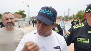 ALCALDE ALEJANDRO CHAR   REUNION SUBDIRECTOR DE LA POLICIA