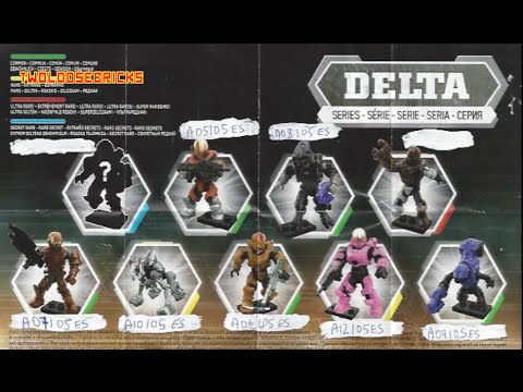 MEGA BLOKS HALO Delta series Blind bag minfigures CODES