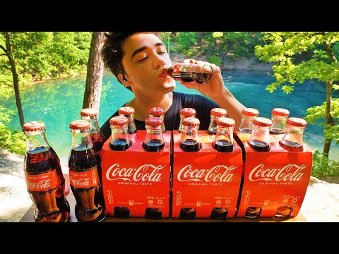 McBang ASMR Drinking Coca-Cola COKE Challenge. Feel super refreshing!