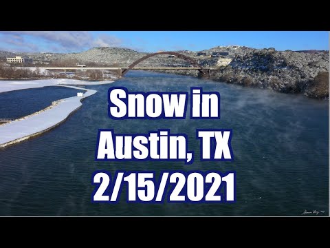 Snow in Austin, TX.  2/15/2021