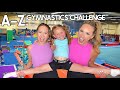 WE DID THE A Z GYMNASTICS CHALLENGE WITH OUR 1 FAN ‍ ️ KALLI VS HALLIE