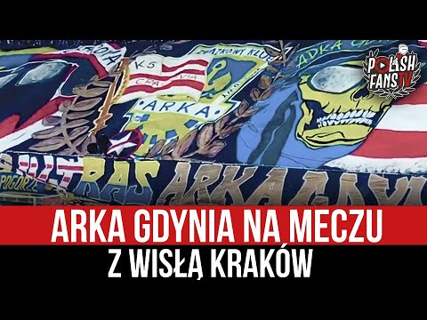 Arka Gdynia na meczu z Wisłą Kraków (18.02.2023 r.)