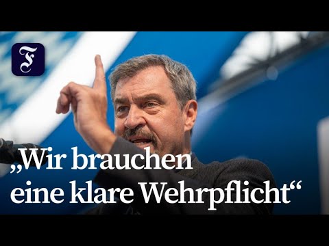 Söder attackiert Opposition und fordert Wehrpflicht bei Gillamoos-Volksfest
