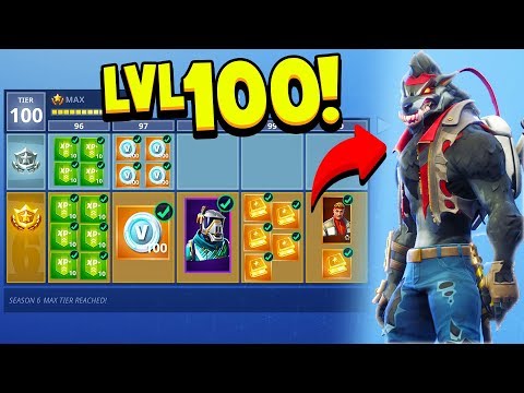 FORTNITE *NEW* SEASON 6 BATTLE PASS TIER 100 UNLOCKED! (How To Upgrade Skins)