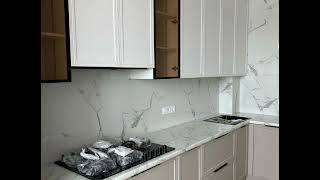 Неоклассическая угловая белая кухня Проект  126 фото 5