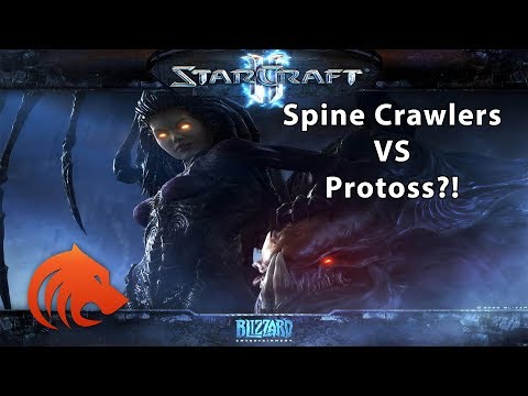 StarCraft 2: Spine Crawlers VS Protoss?!