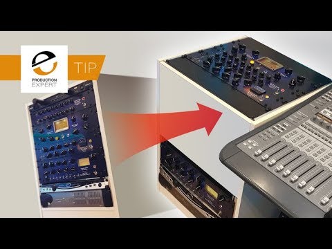 Watch How You Can Easily Modify A Studio Rack To Face Gear Upwards & Hold More Gear On A Budget