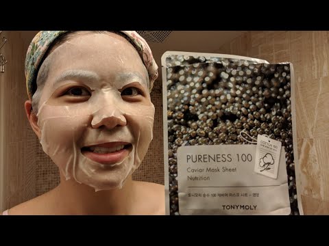 Tony Moly Pureness 100 Caviar Sheet Mask Review