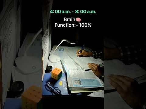 Best Time to Study According to science 🔭 !🔥 #shorts #study