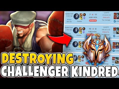 DESTROYING A CHALLENGER KINDRED ONE TRICK | ROAD TO CHALLENGER! - League of Legends
