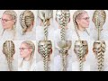 How To Braid Your Own Hair For Complete Beginners - 15 EASY Braids For Summer (FULL TALK THROUGH)